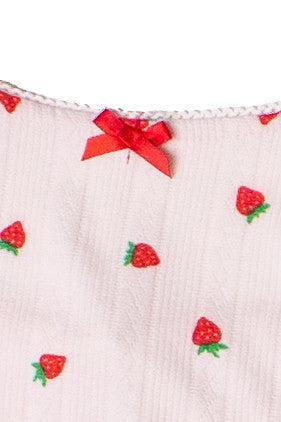 Bow Detail Fruit Print Mini Dress Product Image