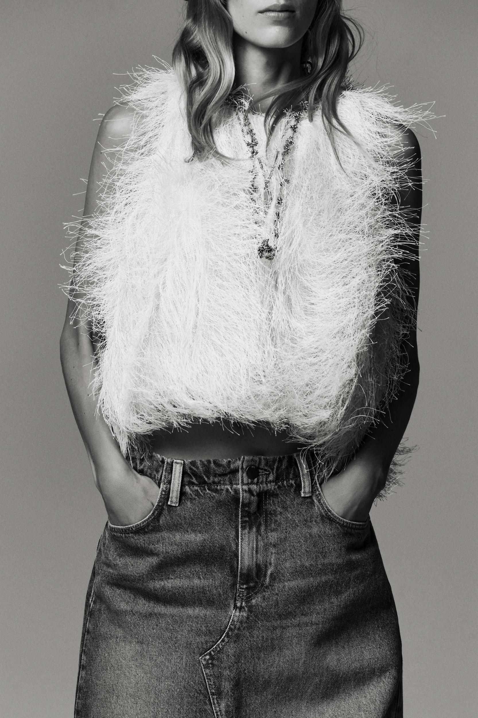 FRINGED CROP TOP Product Image