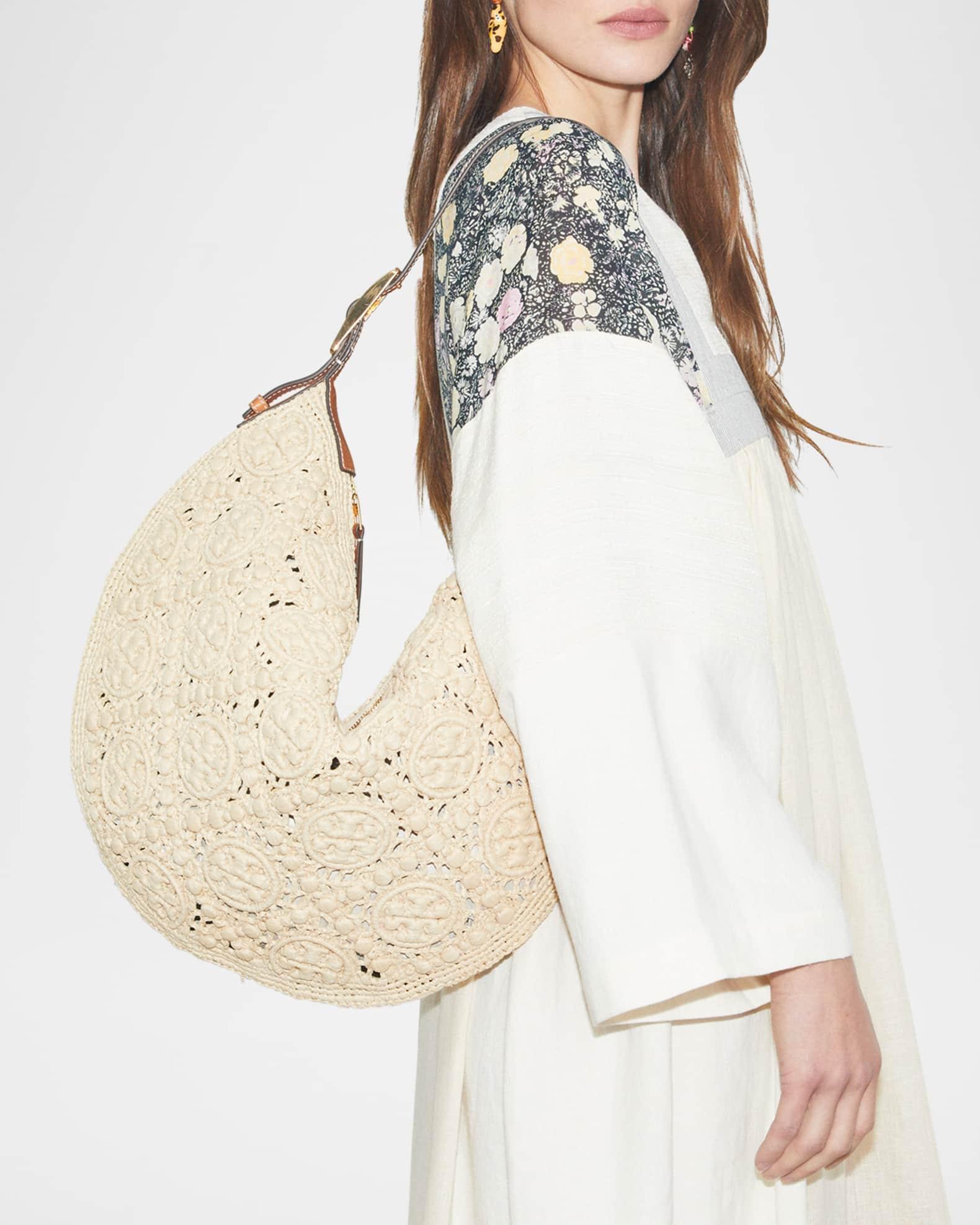 T Monogram Raffia Balloon Bag Product Image