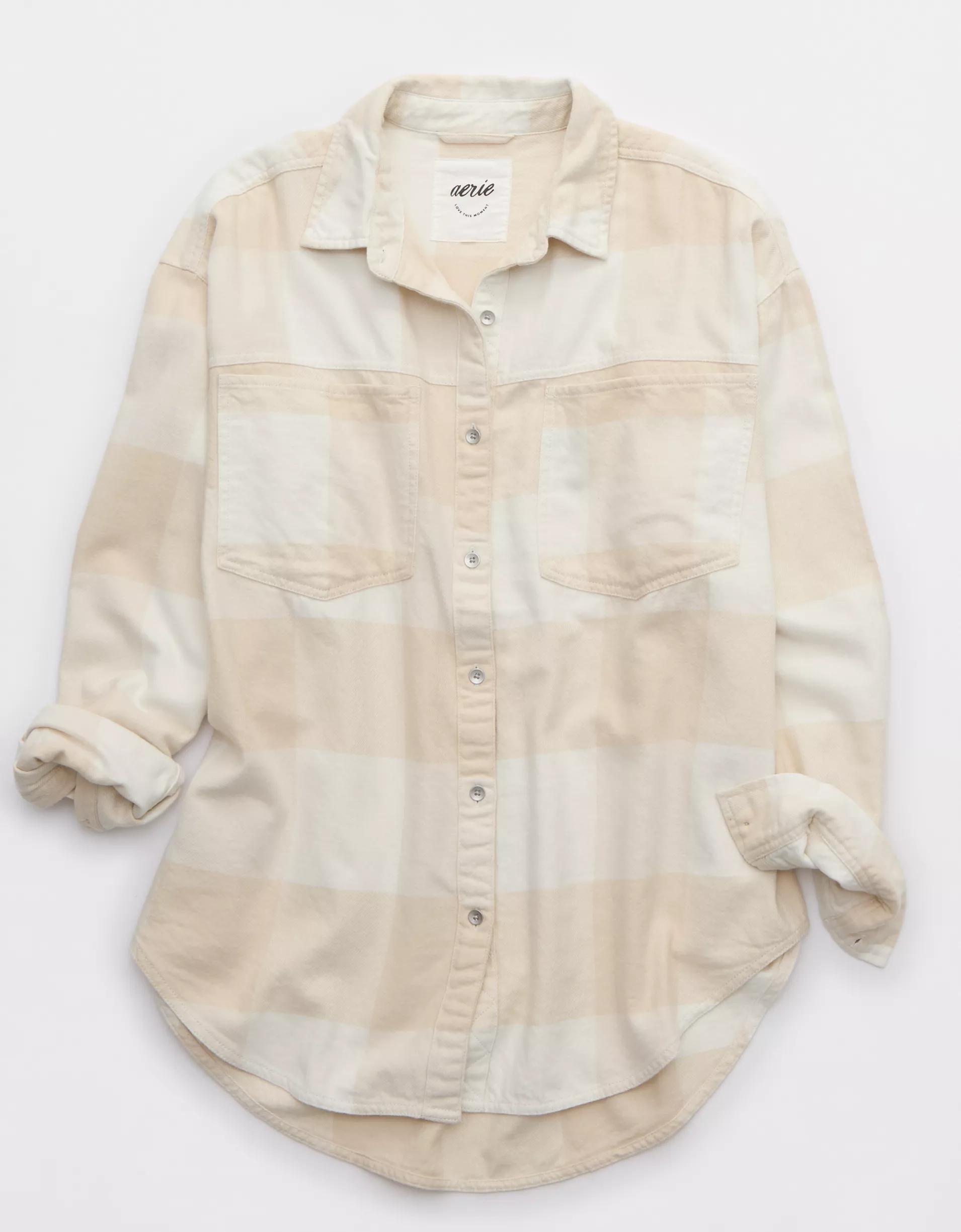 Aerie Anytime Fave Flannel Shirt Product Image