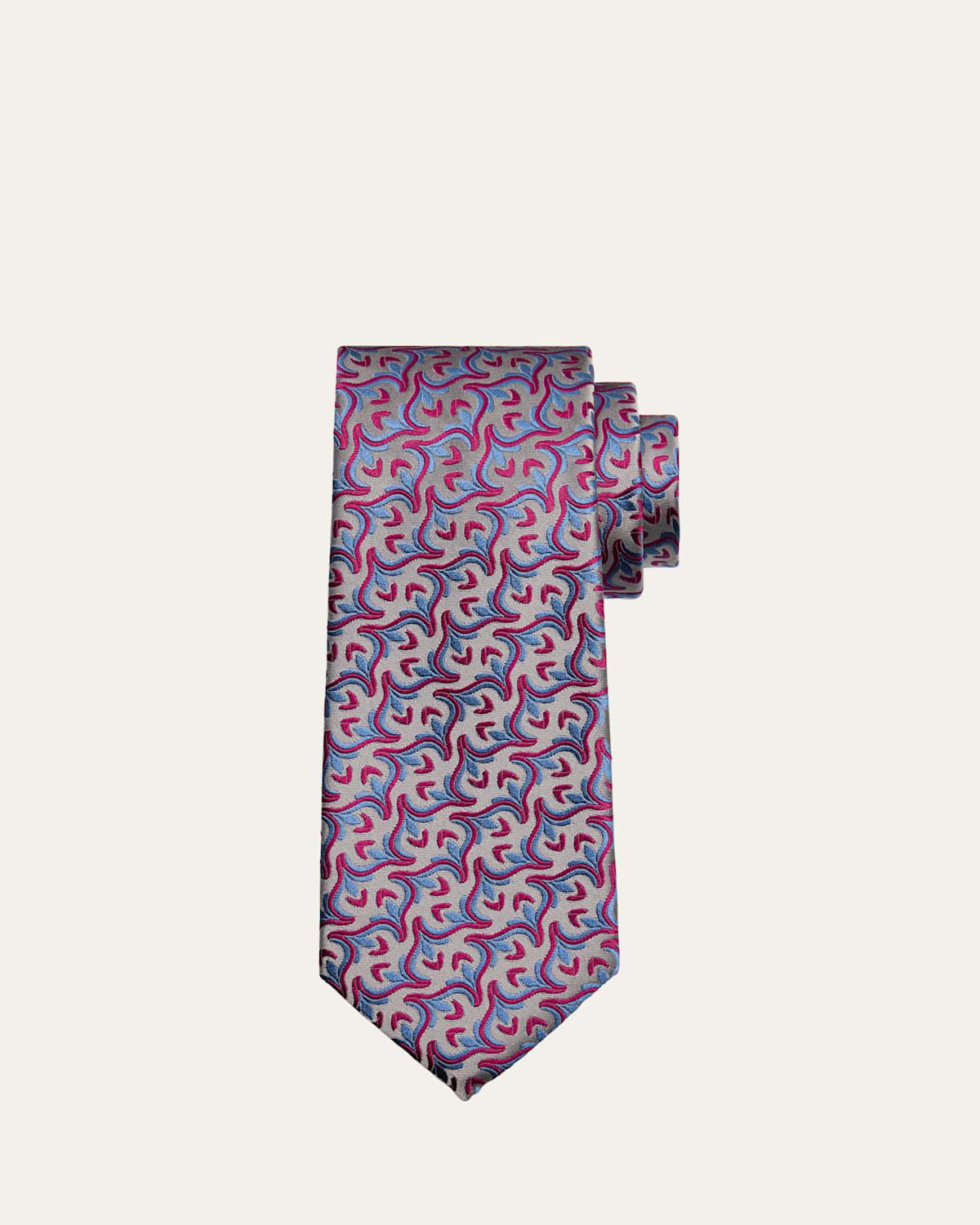 Mens Woven Vine Silk Tie Product Image