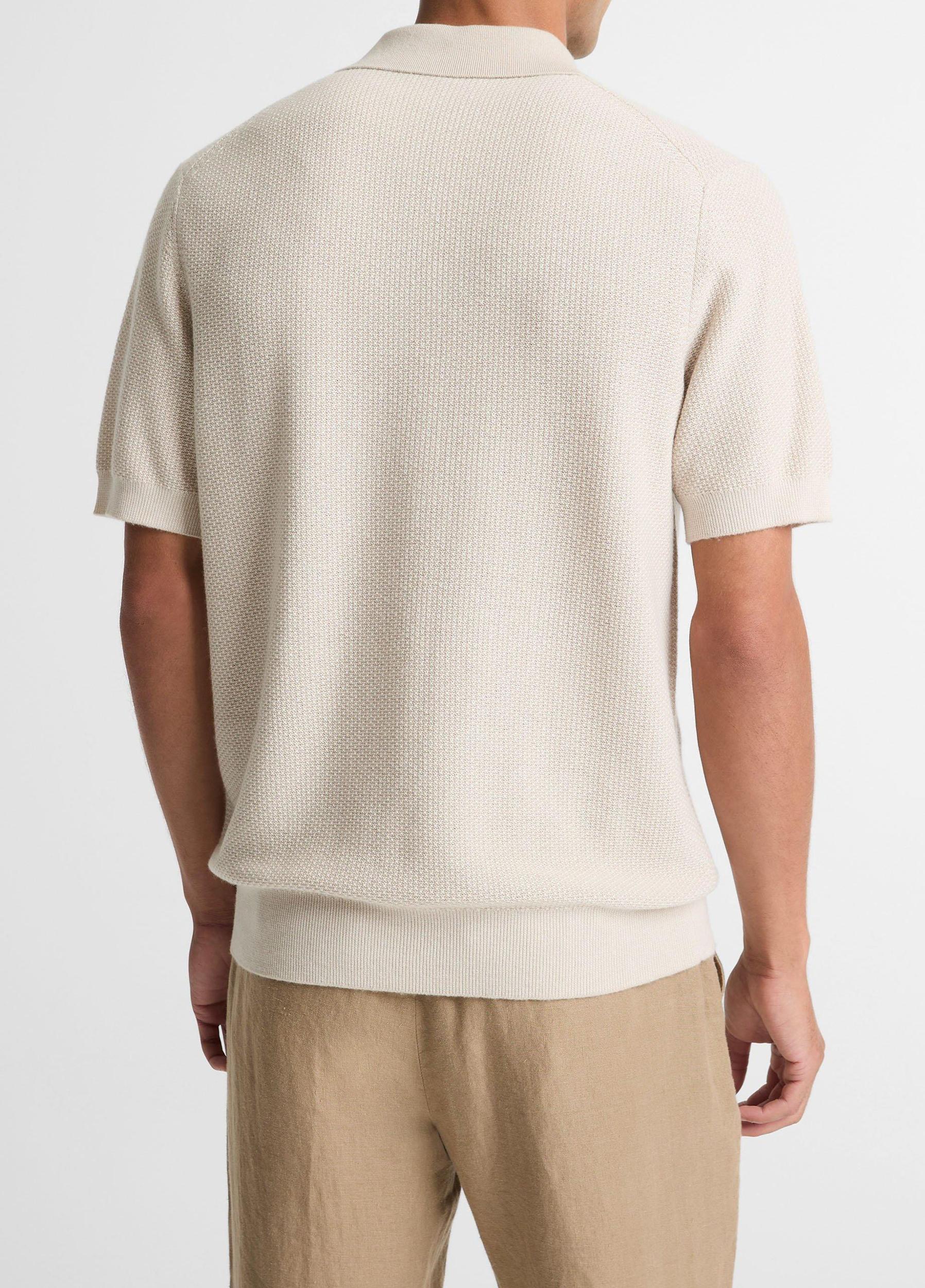 Geo-Jacquard Wool-Blend Blend Polo Sweater Product Image