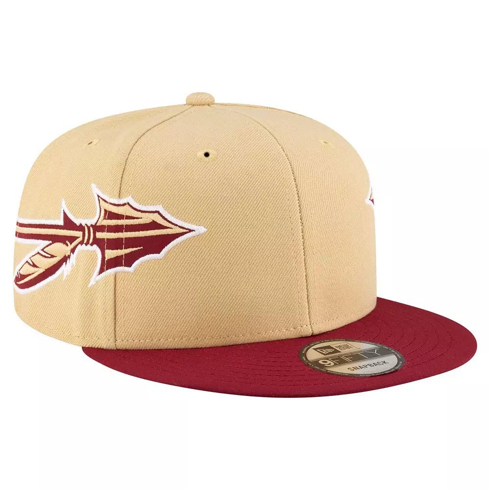 Men's New Era Gold Florida State Seminoles Helmet 9FIFTY Snapback Hat Product Image