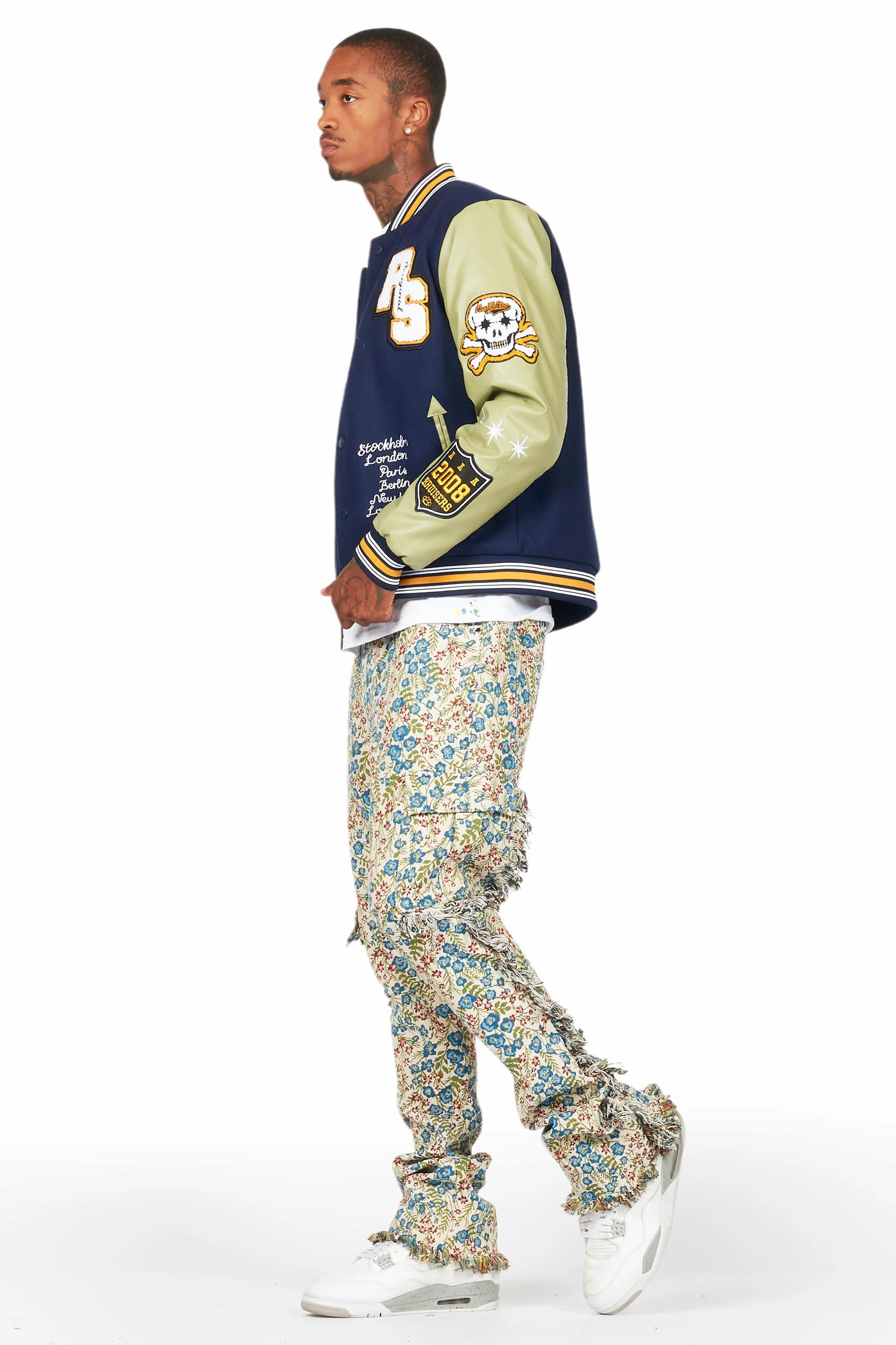 Shexter Navy Varsity Jacket Male Product Image