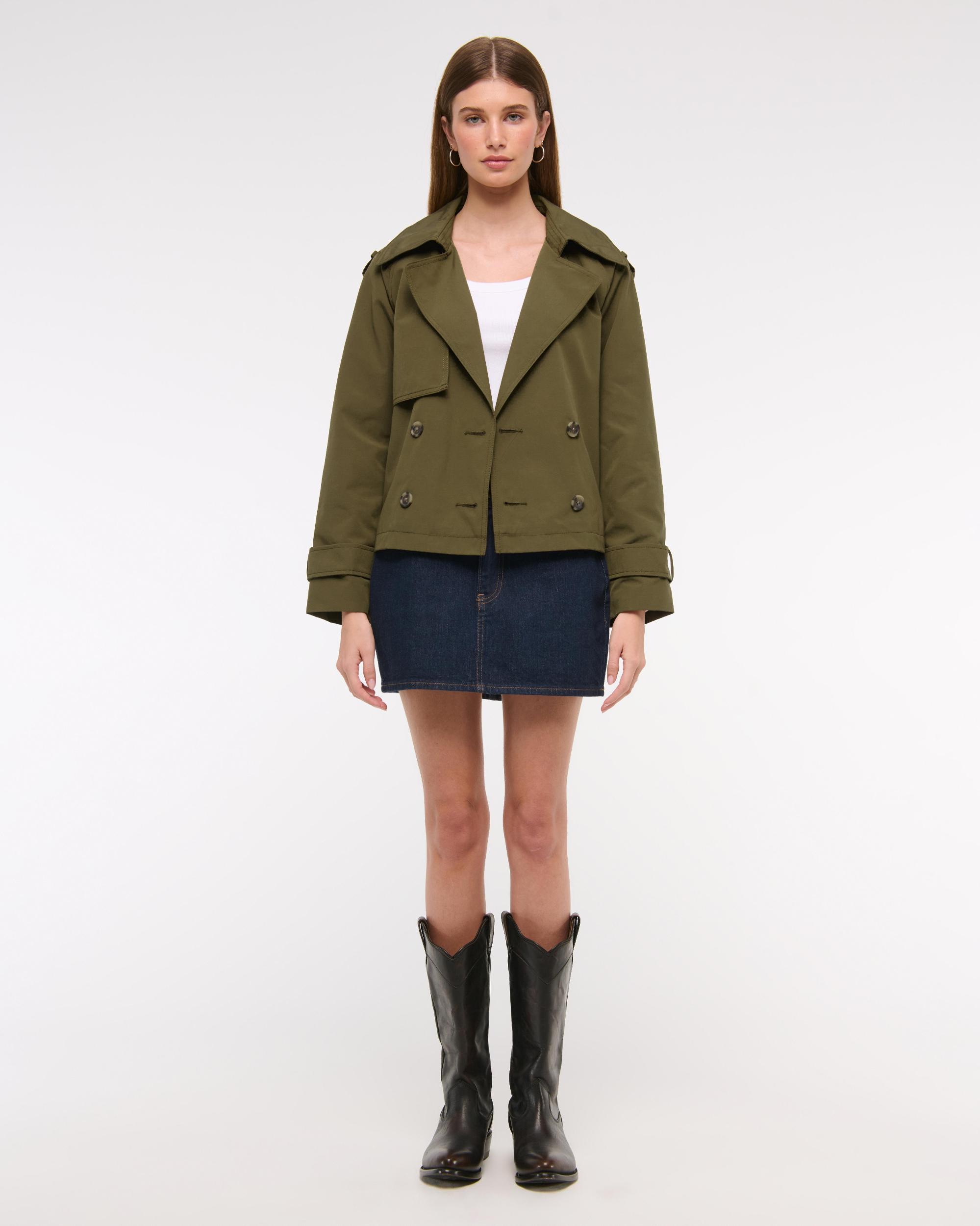 Relaxed Short Trench Coat Product Image