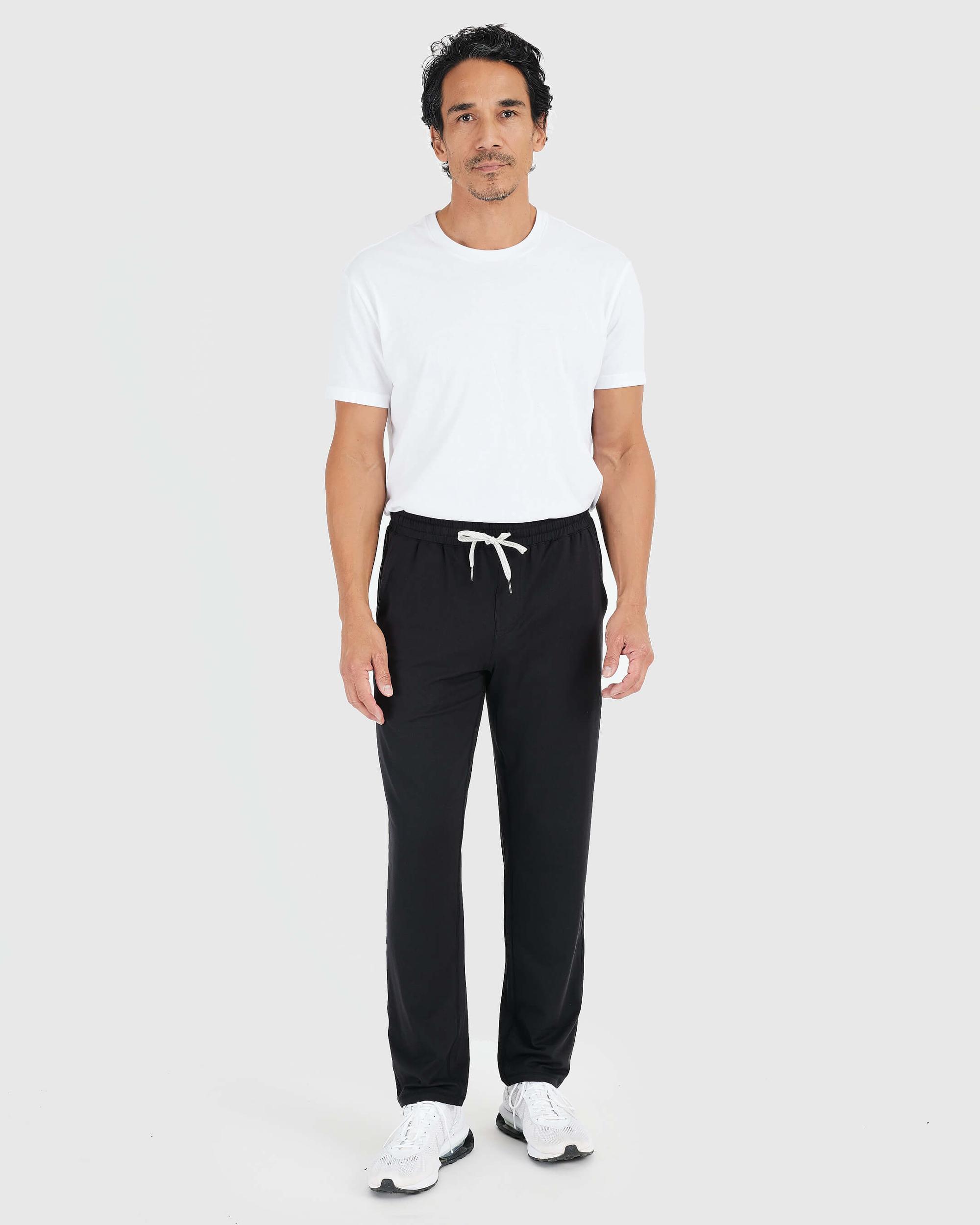 Black Active Comfort Straight Leg Pant Product Image
