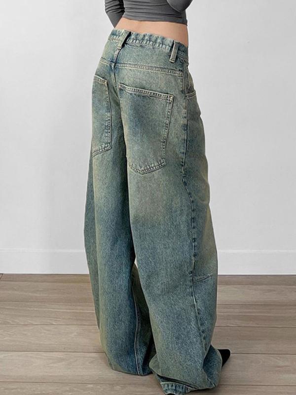 Loose And Thin Solid Colour Boyfriend Jeans Product Image