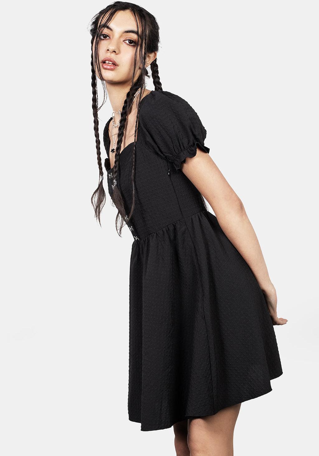 Mortem Ruffle Mini Dress Product Image