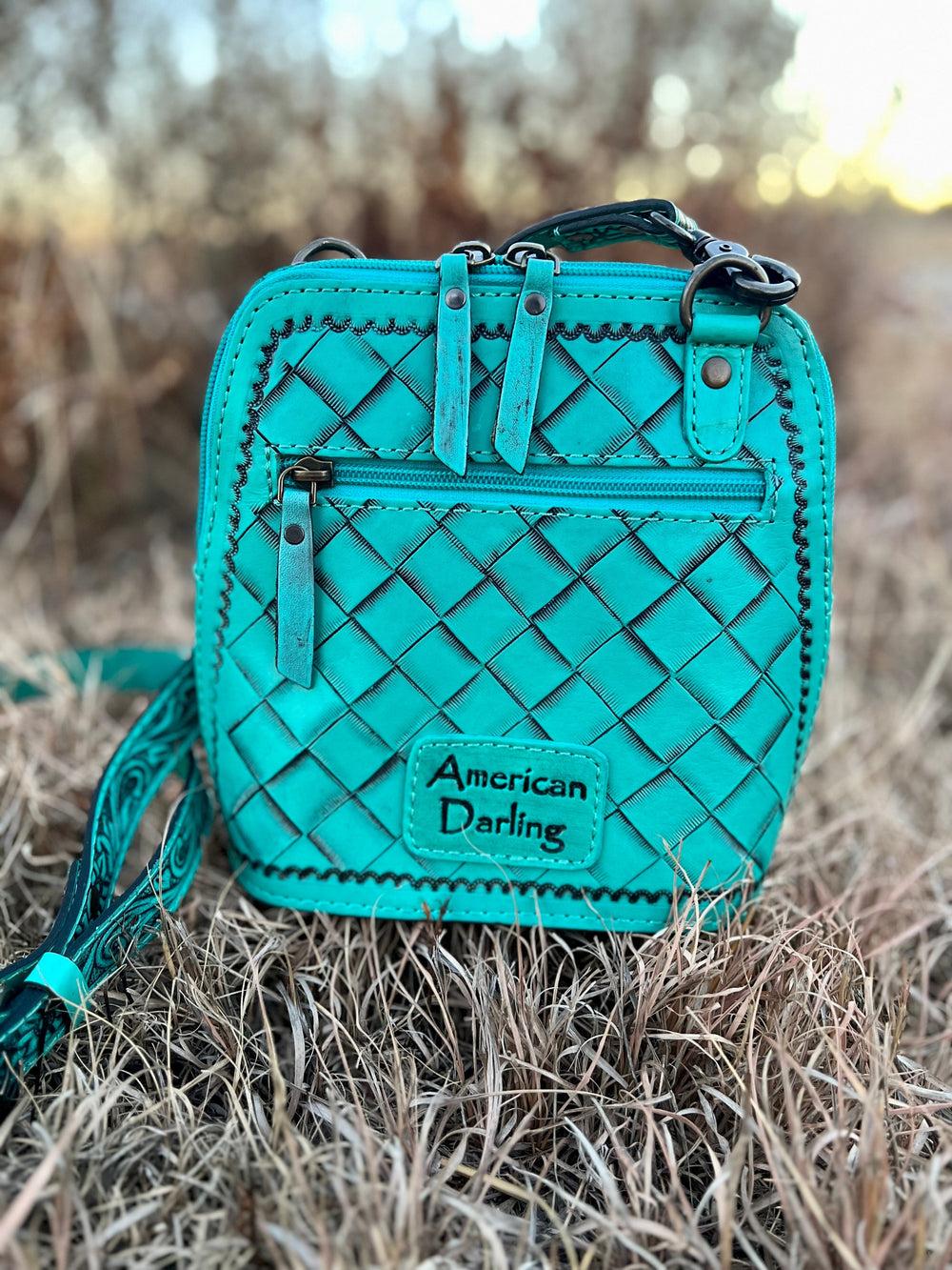 Darling Gardens of Turquoise Crossbody Product Image
