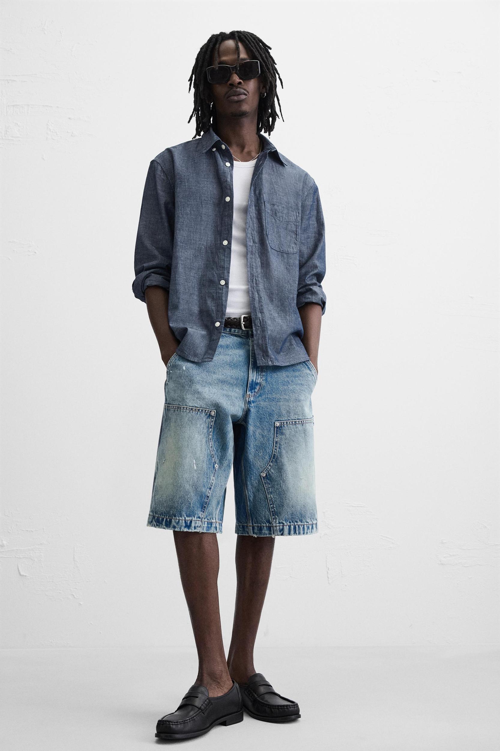BAGGY FIT CARPENTER POCKET BERMUDA SHORTS Product Image
