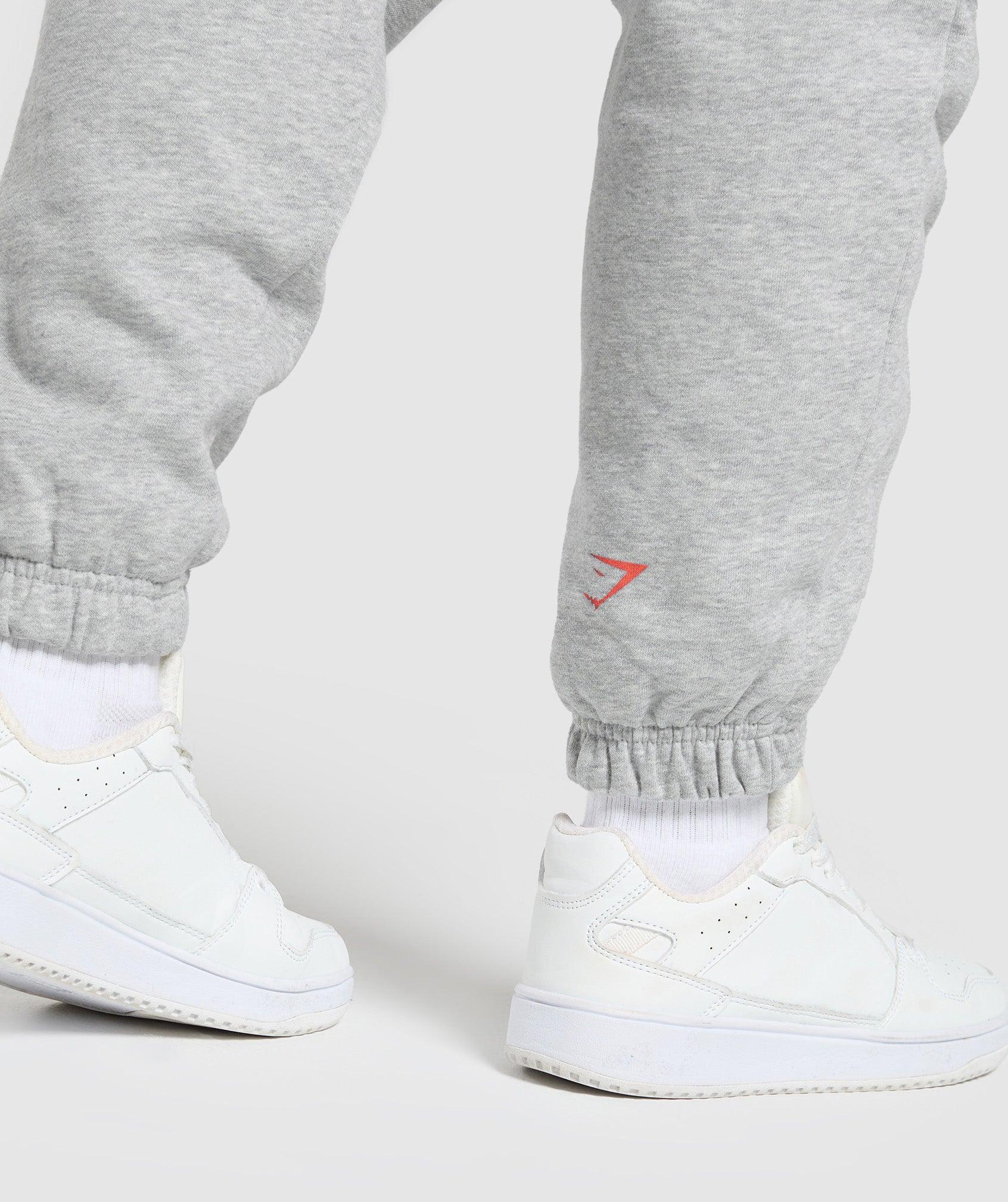 Gymshark Strength Department Graphic Joggers - Light Grey Core Marl Female Product Image