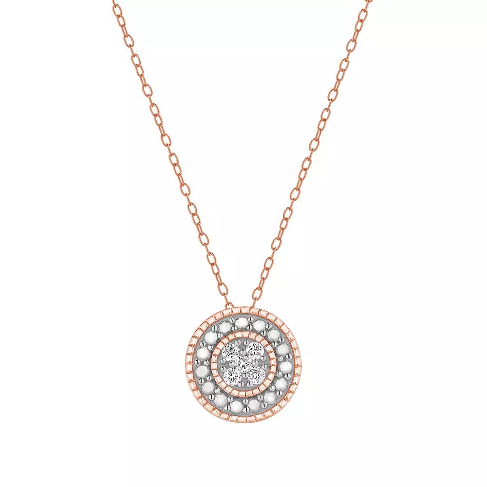 Diamond Brilliance 1/10 Carat T.W. Lab-Grown Diamond Round Pendant Necklace, Women's,  Product Image