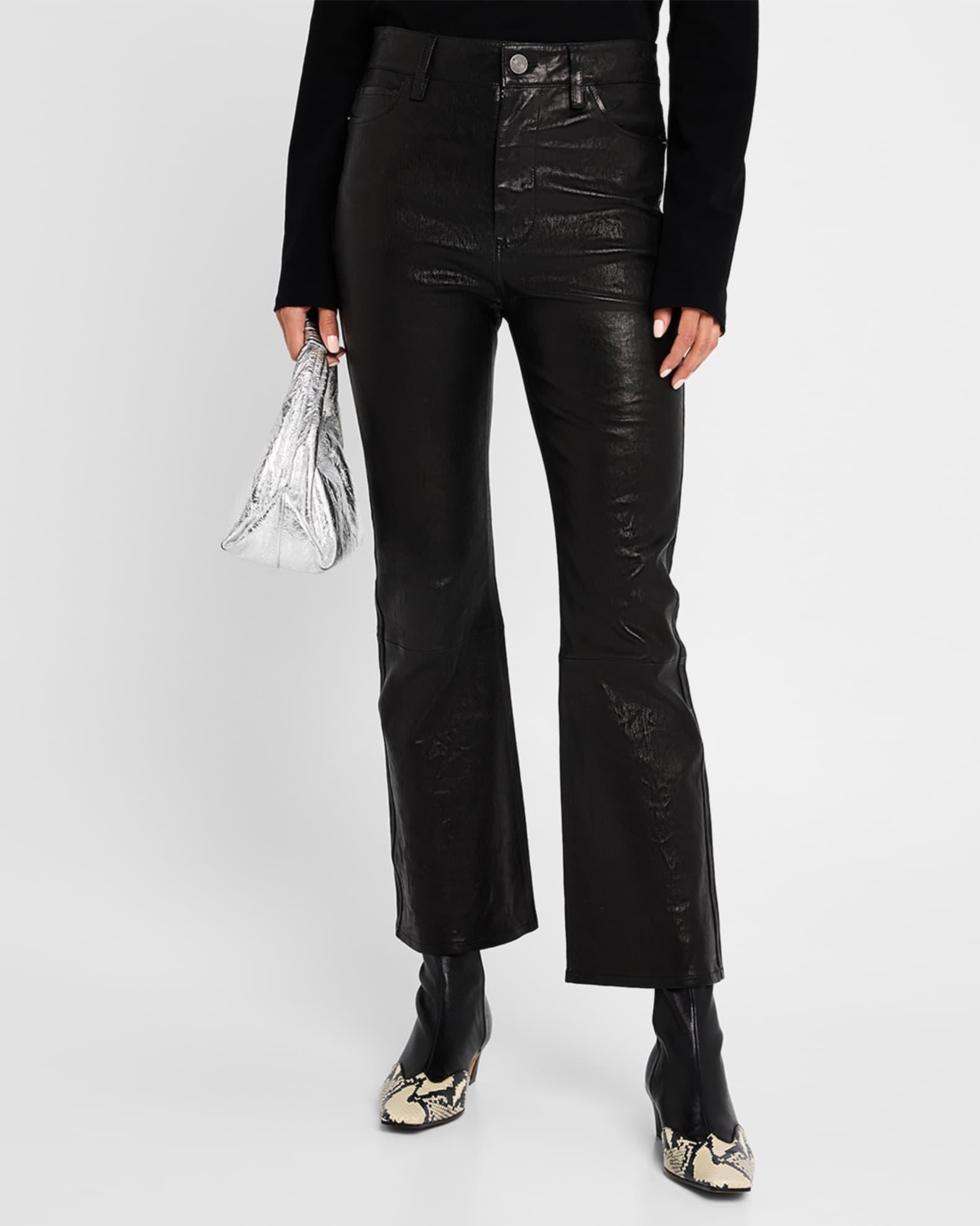 Le Crop Mini Boot Leather Pants Product Image
