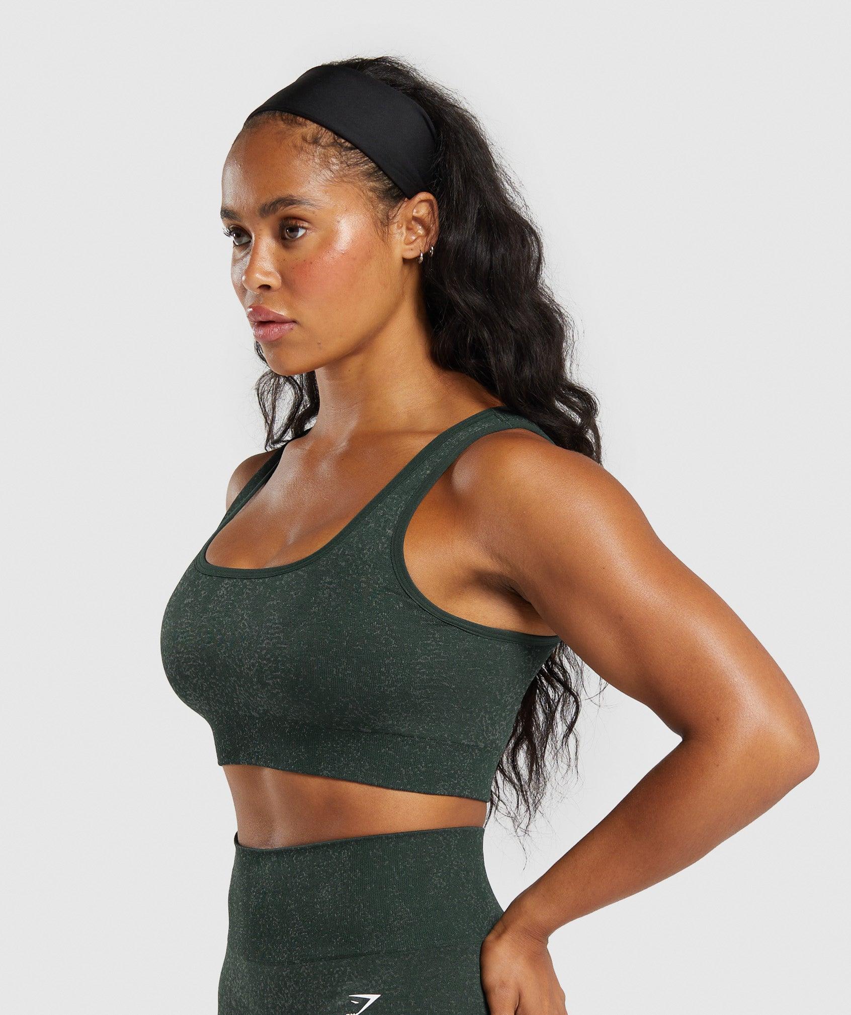 Gymshark Adapt Fleck Sports Bra - Victory Green/ Unit Green Female Product Image