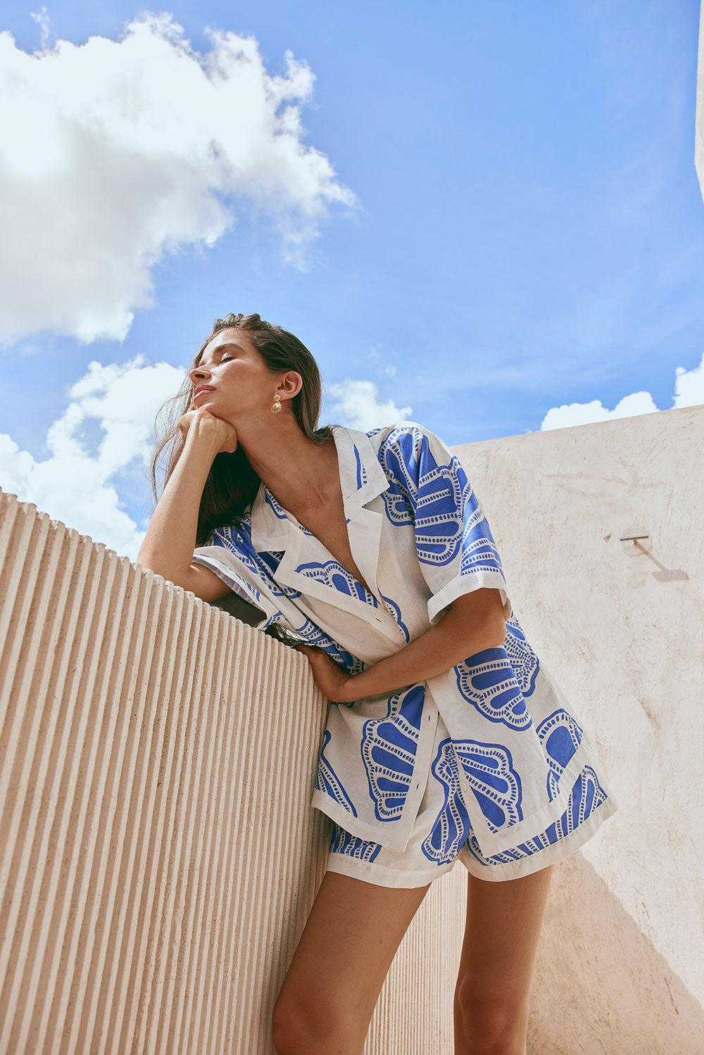 Kara Shorts - Seashell Product Image