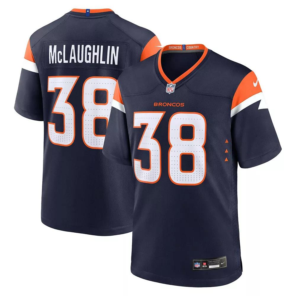 Men's Nike Jaleel McLaughlin Navy Denver Broncos Alternate Game Jersey,  Product Image
