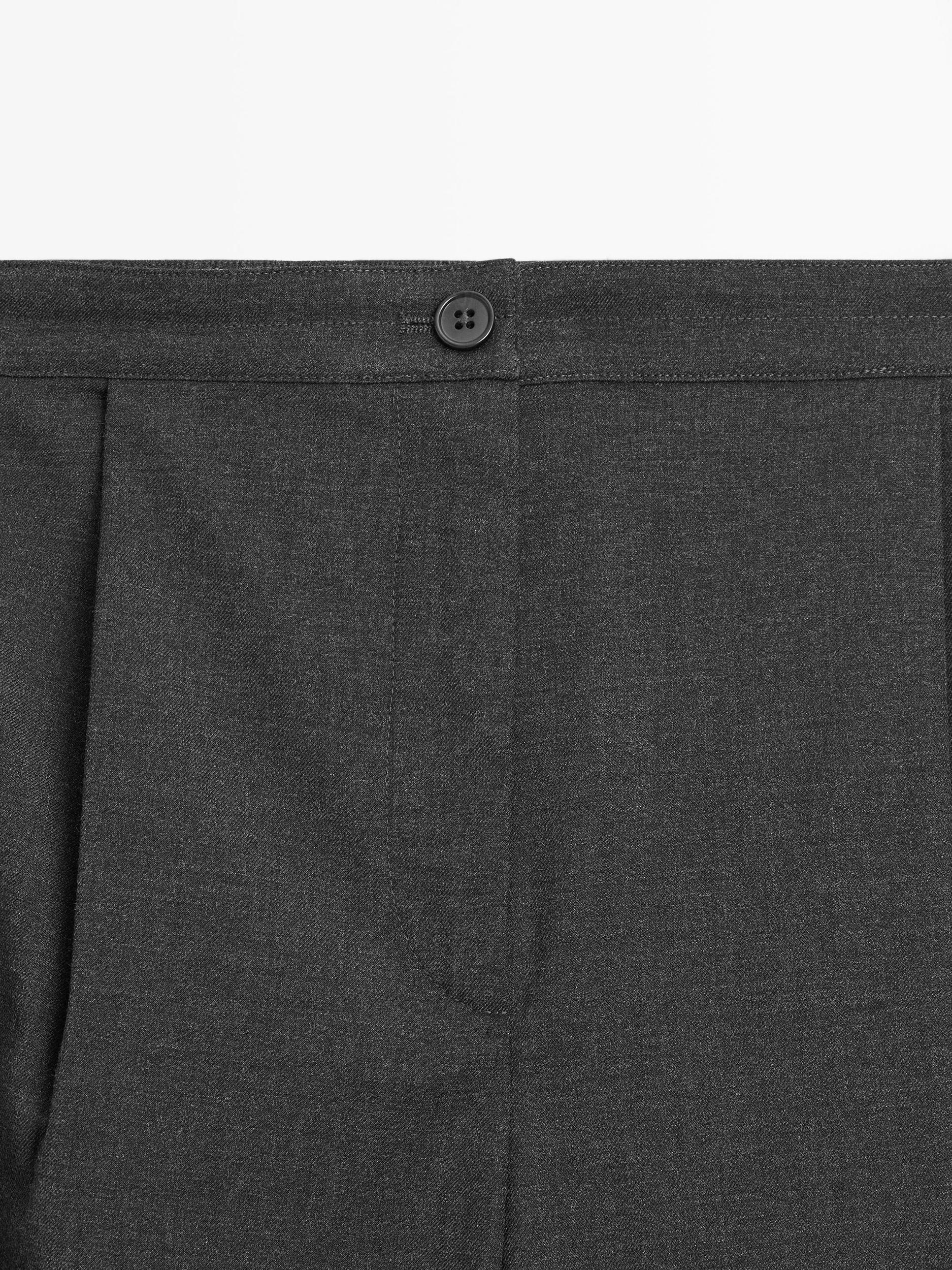 Dart trousers with elastic waistband Product Image