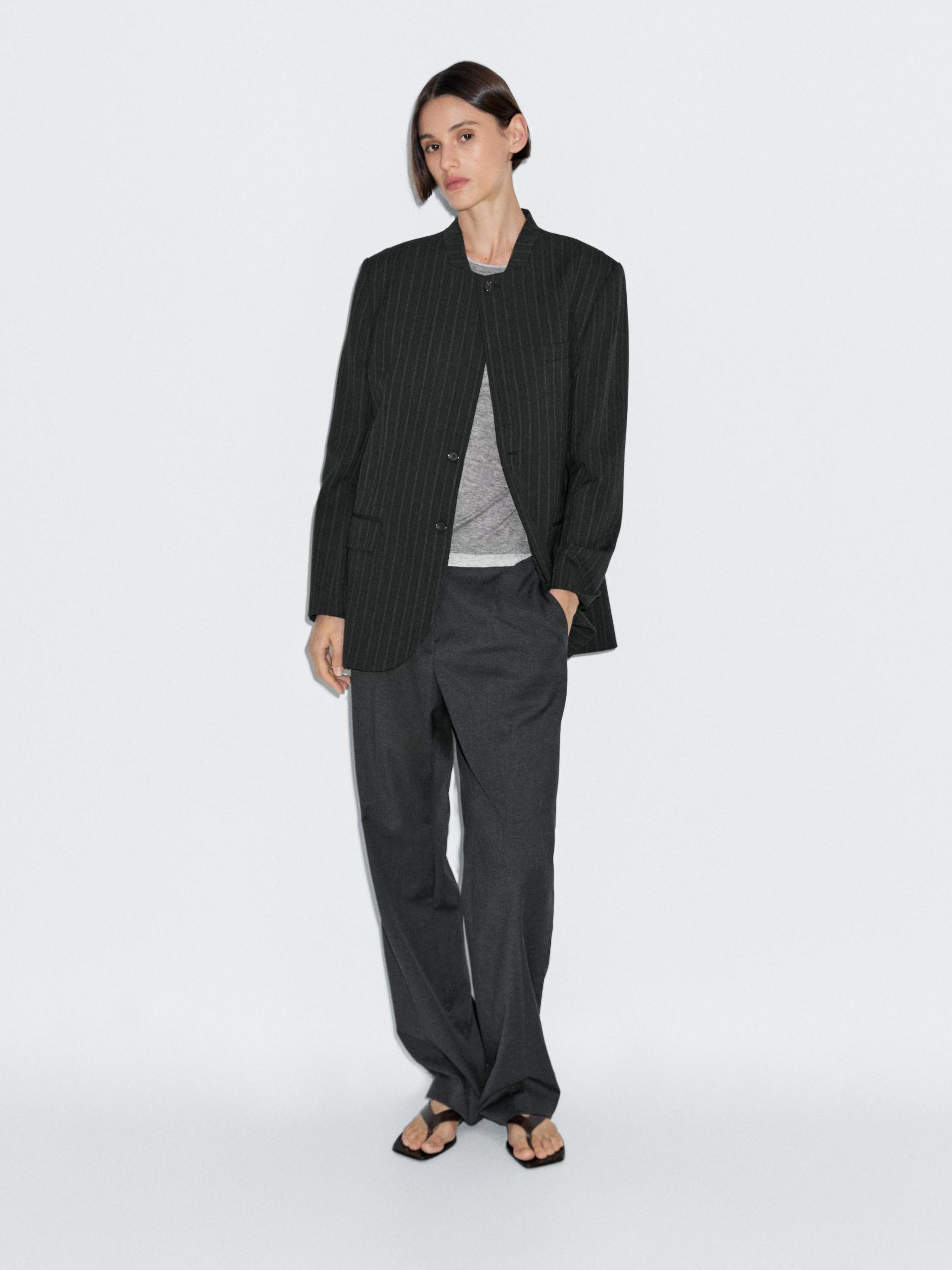 Dart trousers with elastic waistband Product Image