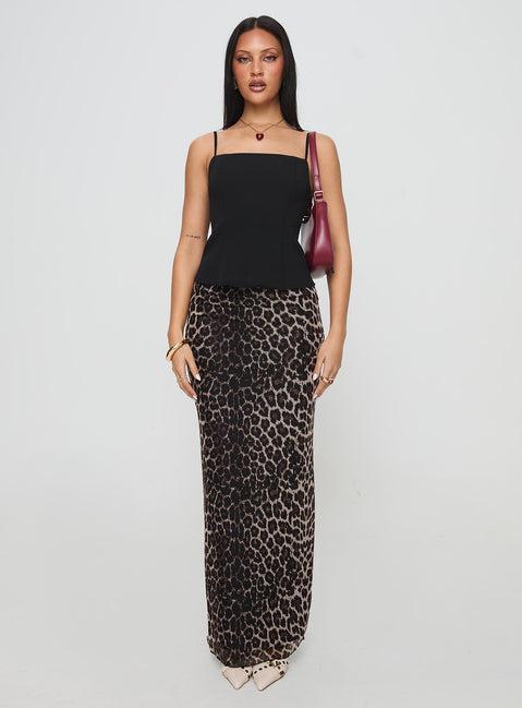 Ergo Maxi Skirt Leopard Product Image