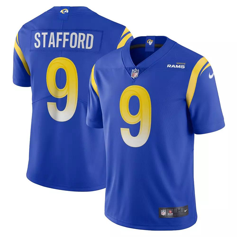 Men's Nike Matthew Stafford Royal Los Angeles Rams Vapor Limited Jersey,  Product Image