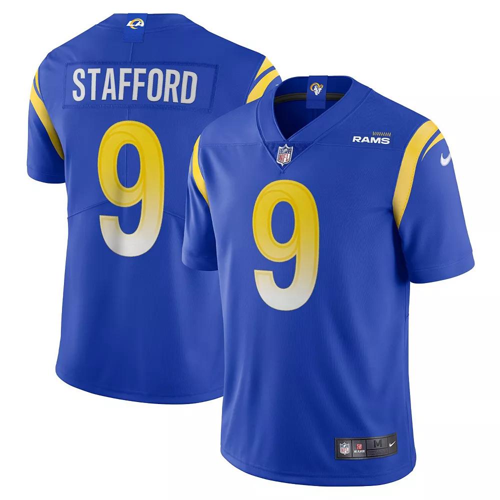 Men's Nike Matthew Stafford Royal Los Angeles Rams Vapor Limited Jersey,  Product Image