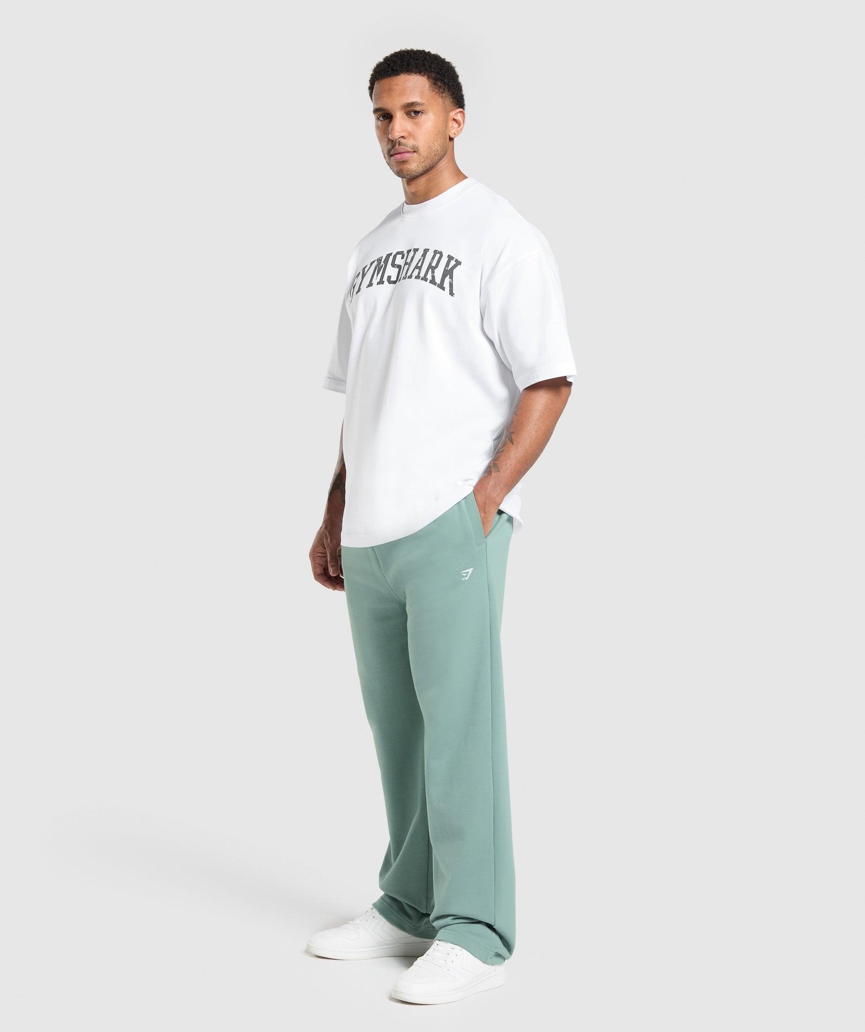 Gymshark Rest Day Essentials Straight Leg Joggers - Celeste Blue Male Product Image