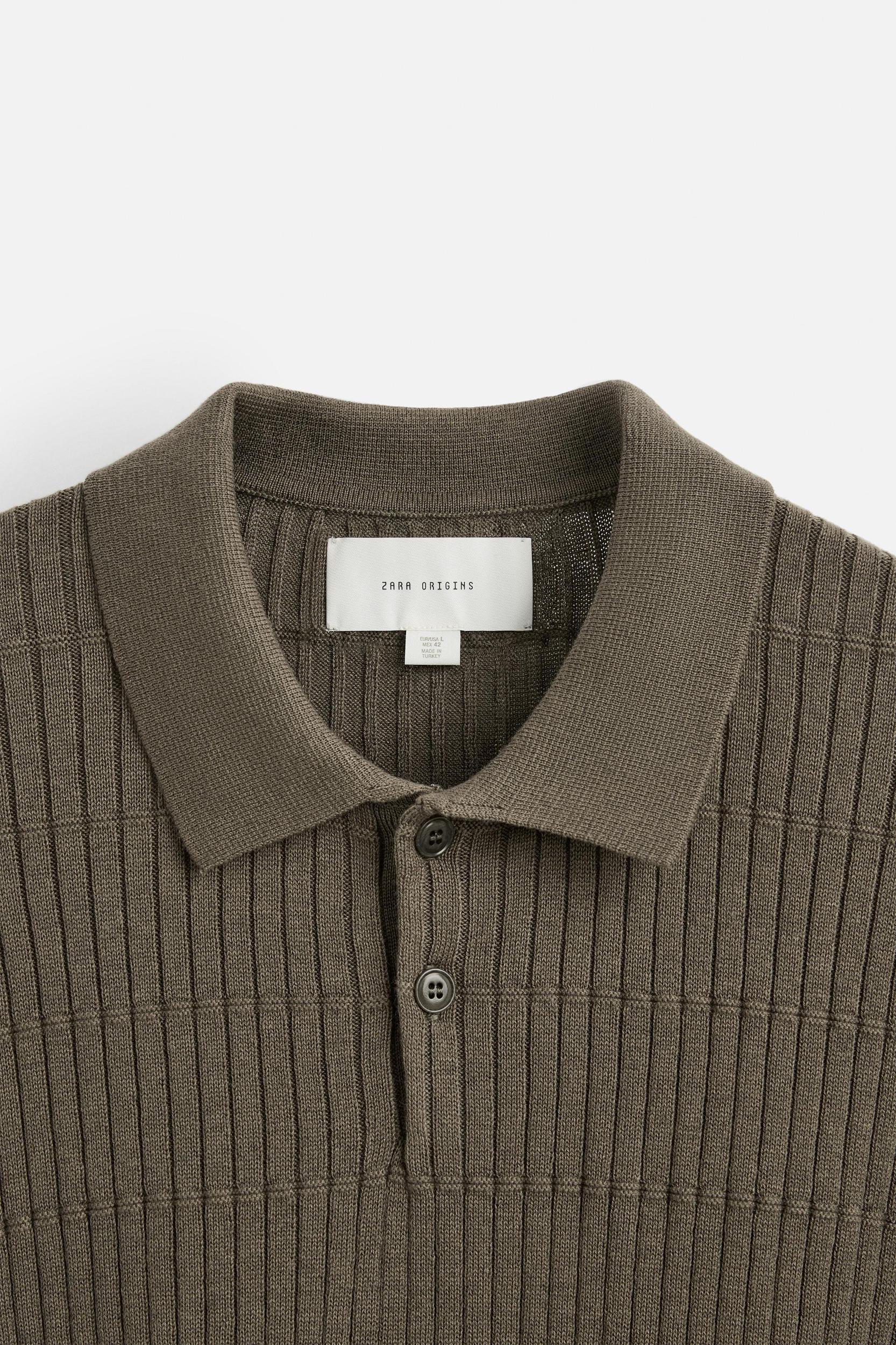 TEXTURED KNIT POLO Product Image