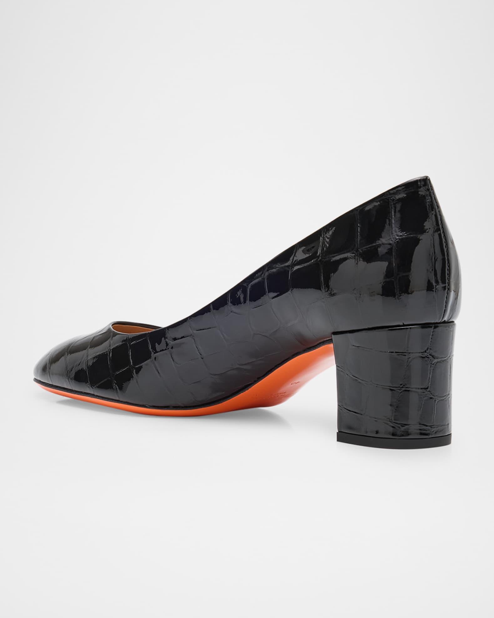 Fight Croc Leather Pumps Product Image