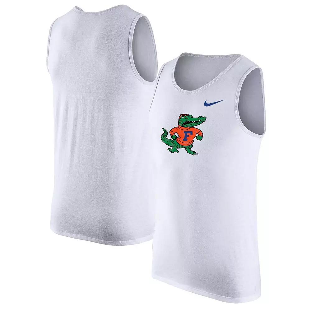 Men's Nike White Florida Gators Vintage Logo Performance Tank Top,  Product Image