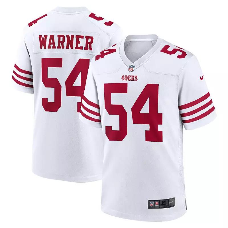 Men's Nike Fred Warner White San Francisco 49ers Player Game Jersey,  Product Image