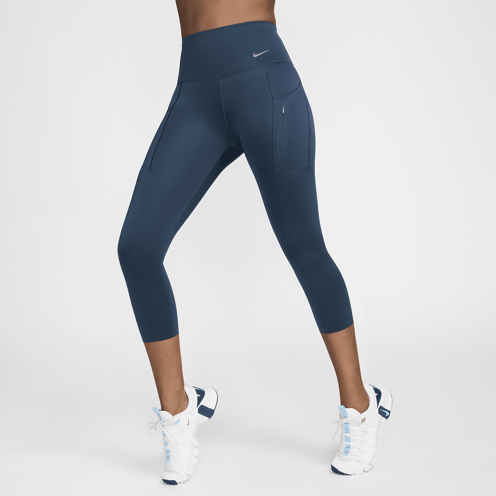 Nike Go Women's High-Waisted Cropped Leggings with Pockets Product Image