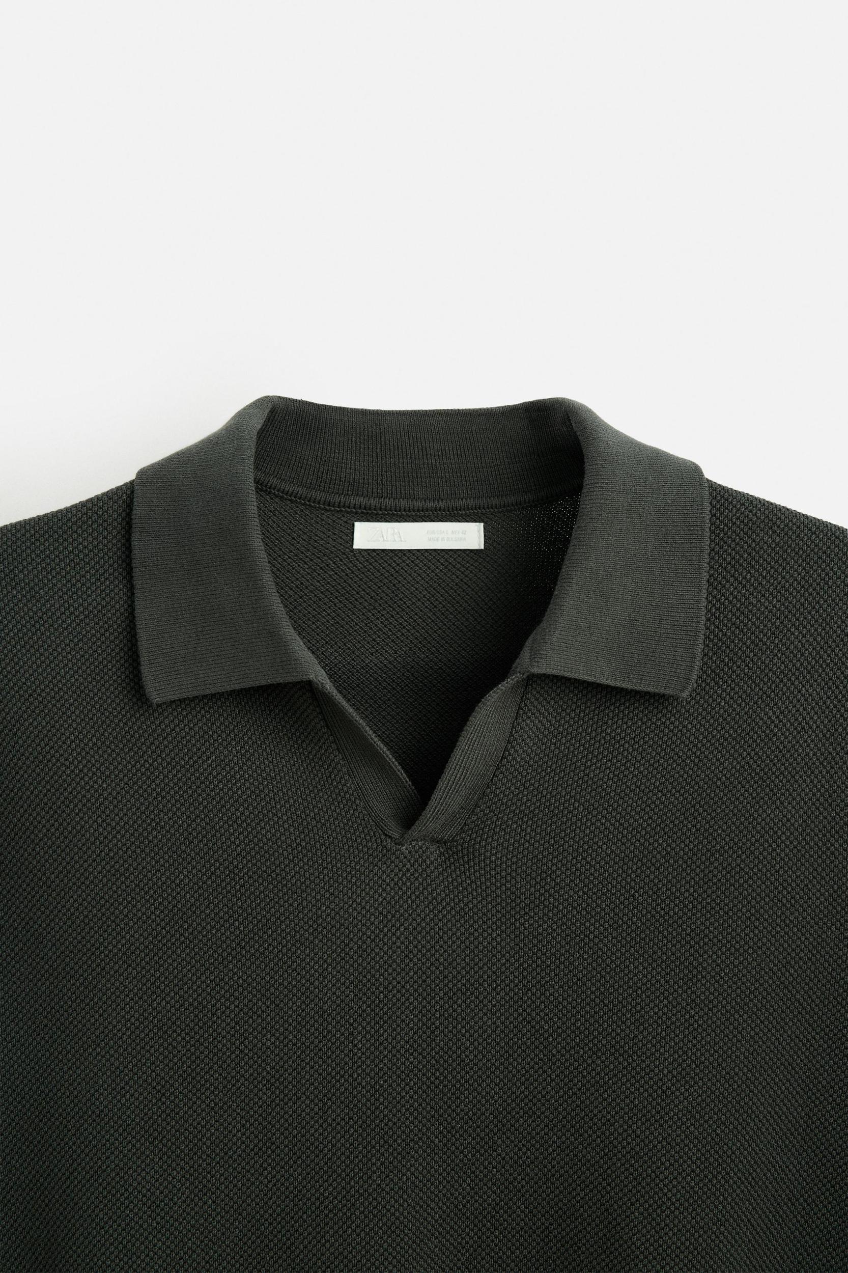 TEXTURED KNIT POLO Product Image
