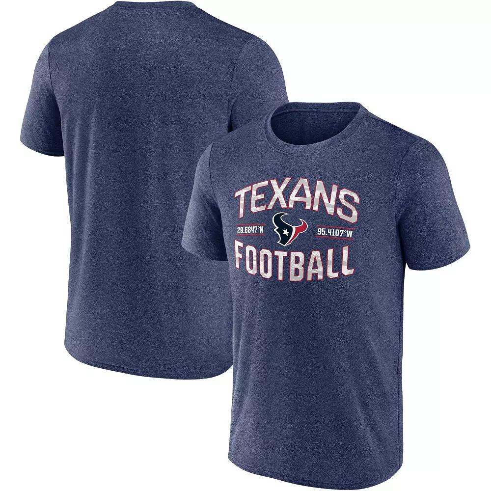 Men's Fanatics Heathered Navy Houston Texans Want To Play T-Shirt,  Product Image