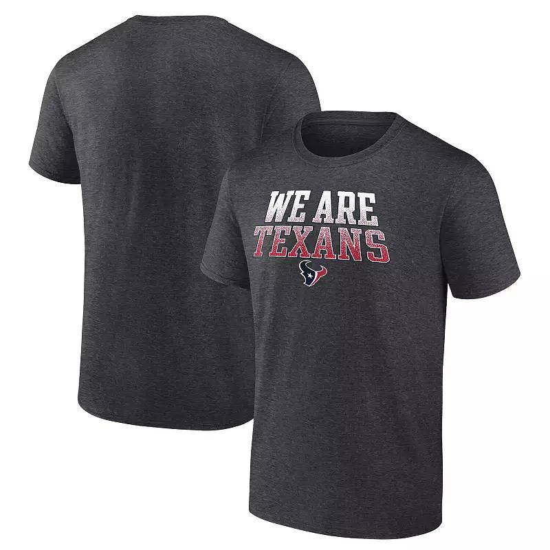 Men's Fanatics Branded Charcoal Houston Texans Big & Tall We Are Texans Statement T-Shirt,  Product Image