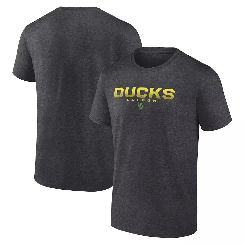 Men's Fanatics Heather Charcoal Oregon Ducks Battle Scars T-Shirt, Size: Medium Product Image