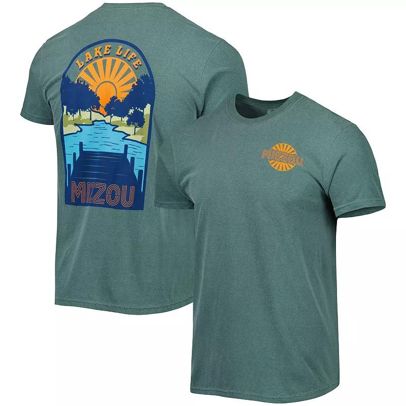 Men's Green Missouri Tigers Lake Life Comfort Color T-Shirt,  Product Image