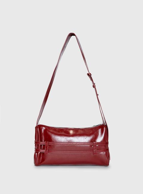 Recognize Buckle Detail Bag Red Product Image