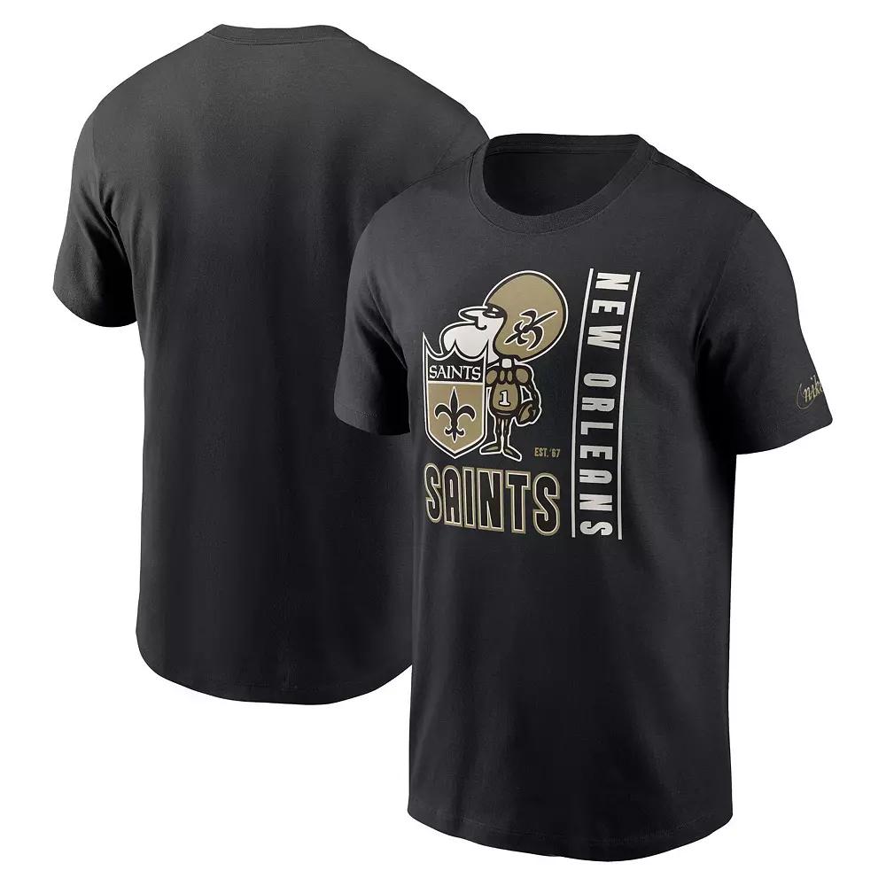 Men's Nike Black New Orleans Saints Lockup Essential T-Shirt,  Product Image
