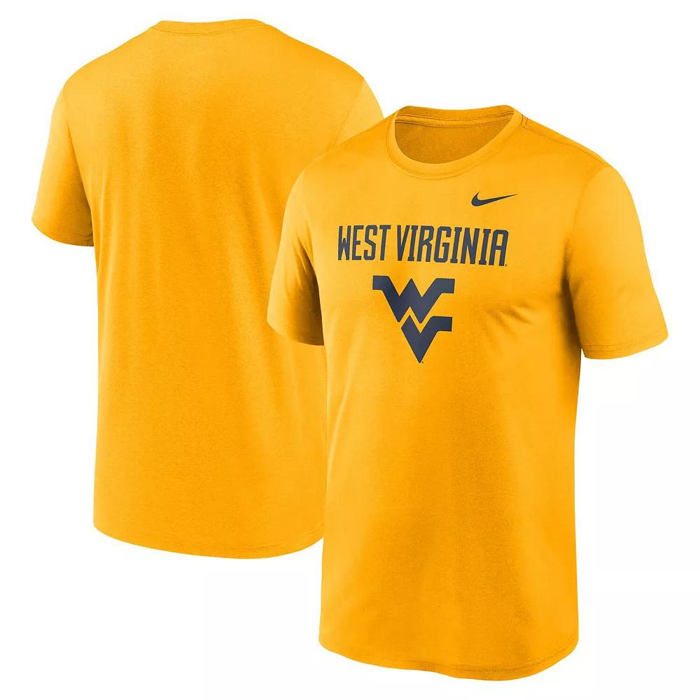 Men's Nike Gold West Virginia Mountaineers Lockup Legend Performance T-Shirt,  Product Image