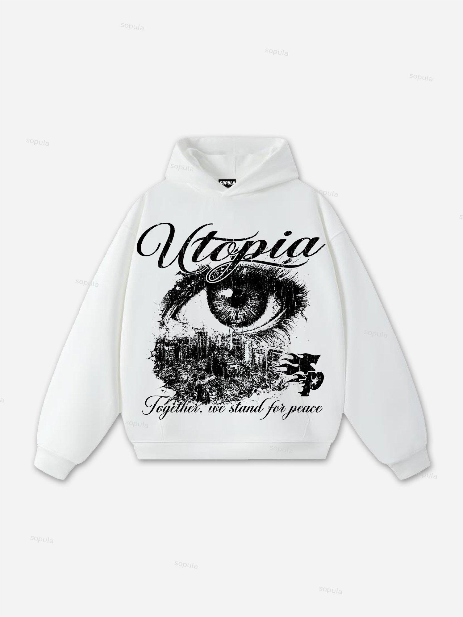 Sopula Utopia Vintage Graphic Hoodie Product Image