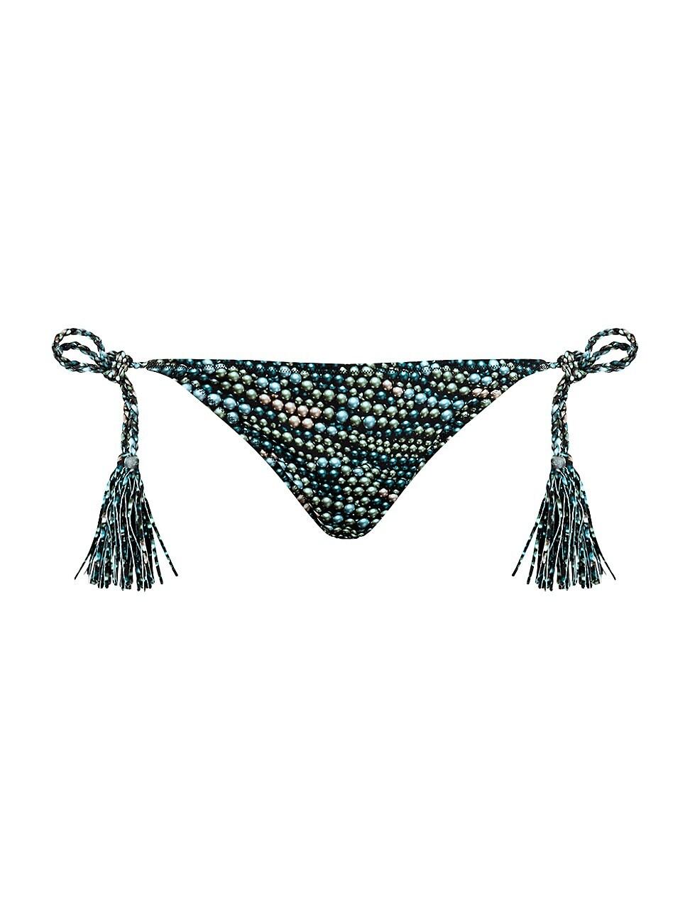 Womens Abstract Side-Tie Bikini Bottom Product Image