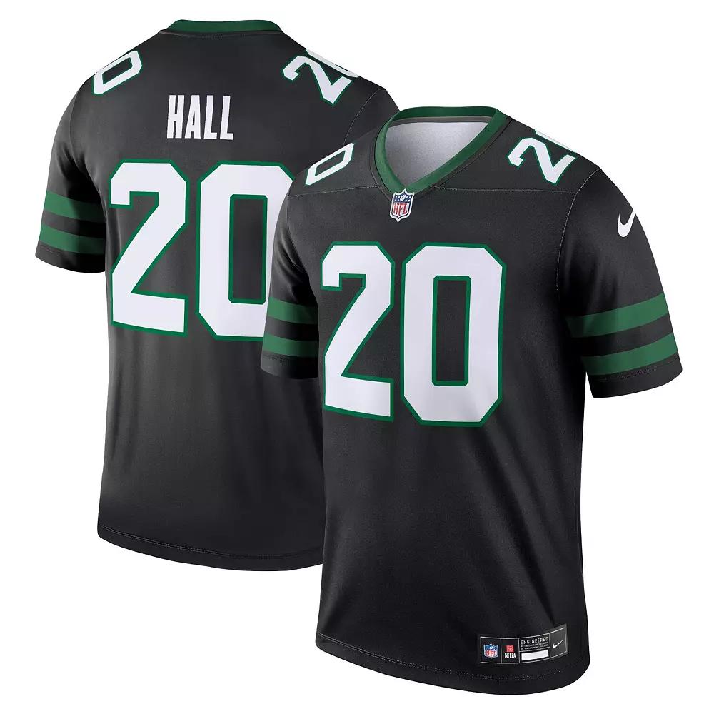 Men's Nike Breece Hall Legacy Black New York Jets Alternate Legend Jersey,  Product Image