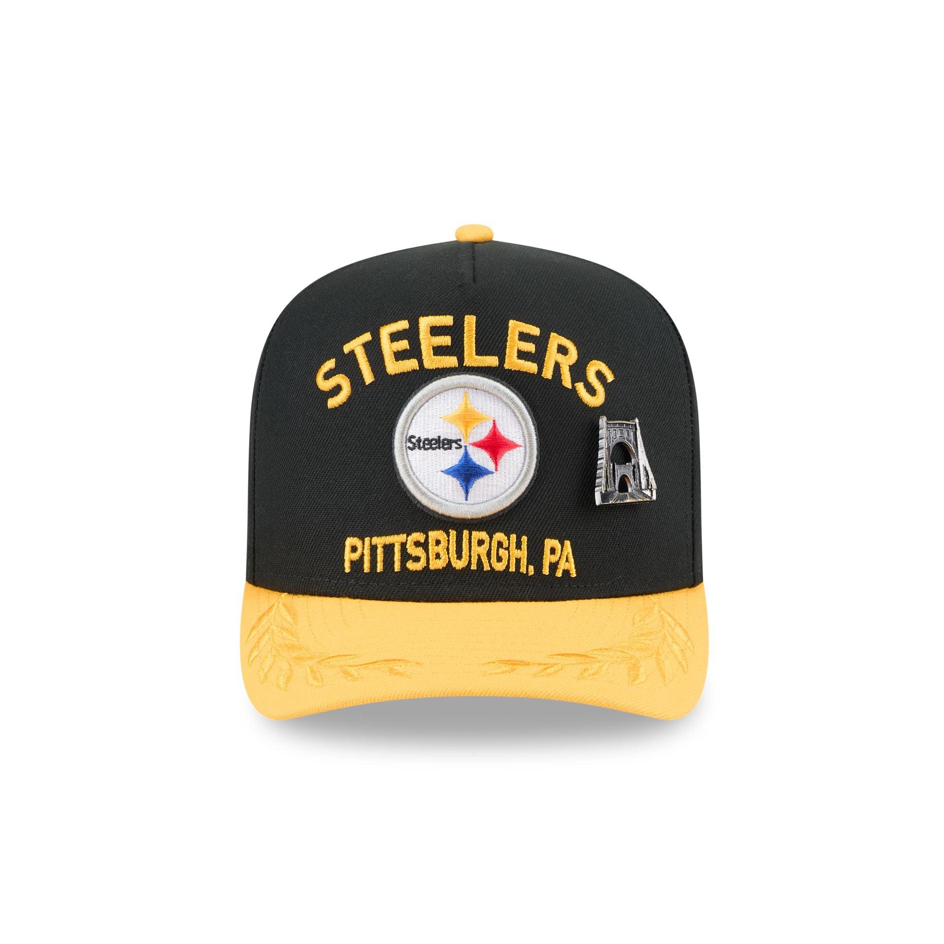 Pittsburgh Steelers 2025 Draft Black 59FIFTY A-Frame Fitted Hat Male Product Image