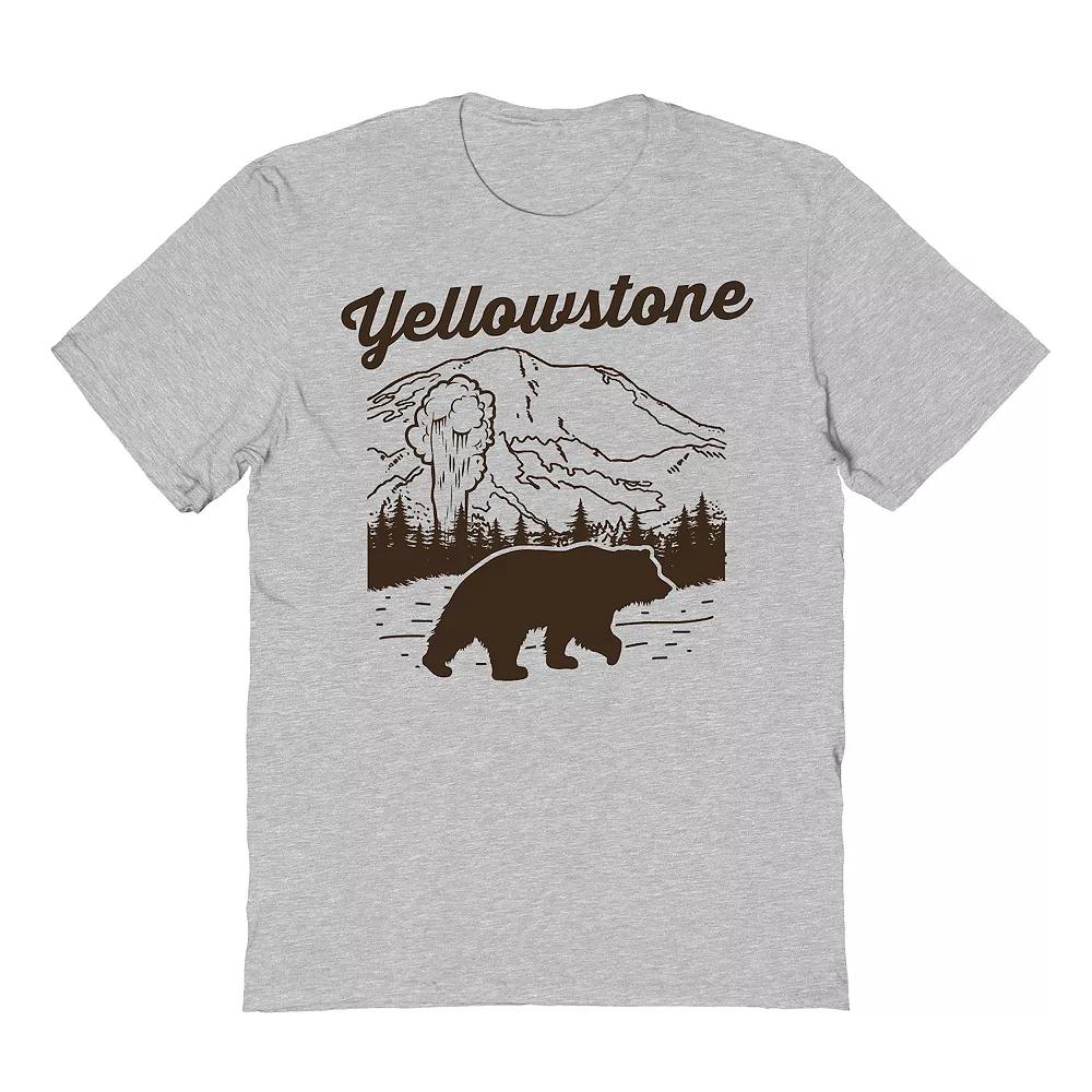 Men's Country Parks Yellowstone Graphic Tee, Size: Medium, Sport Gray Product Image