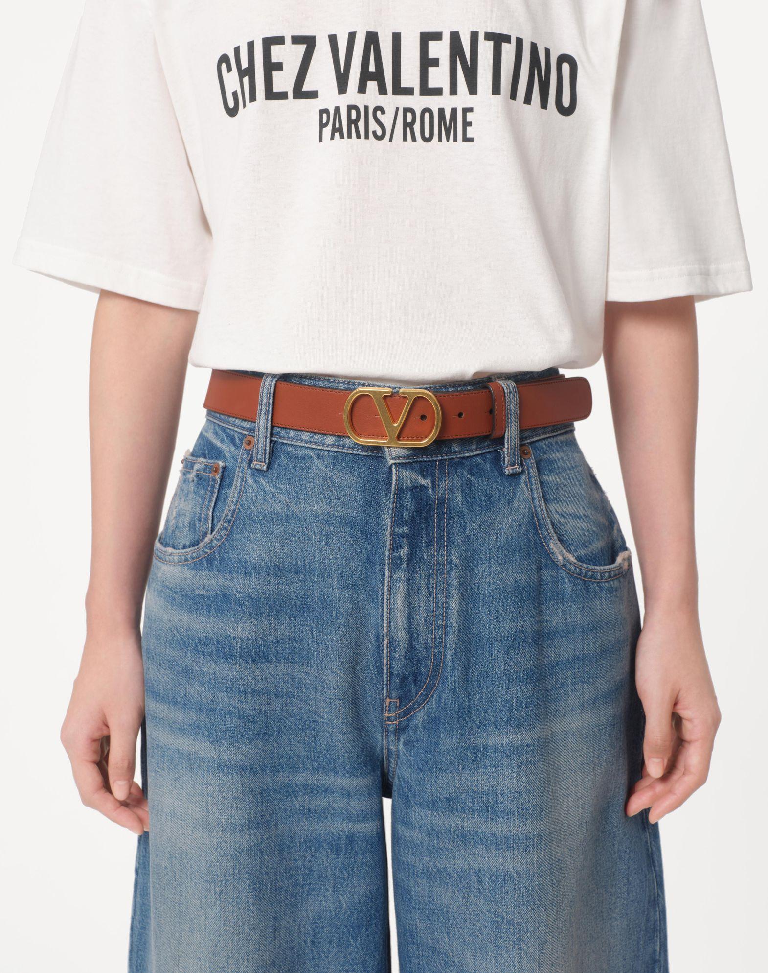 Vlogo Signature Belt In Shiny Calfskin 30 Mm Product Image