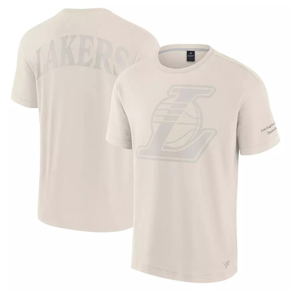 Men's Fanatics Cream Los Angeles Lakers Elements Iconic T-Shirt,  Product Image