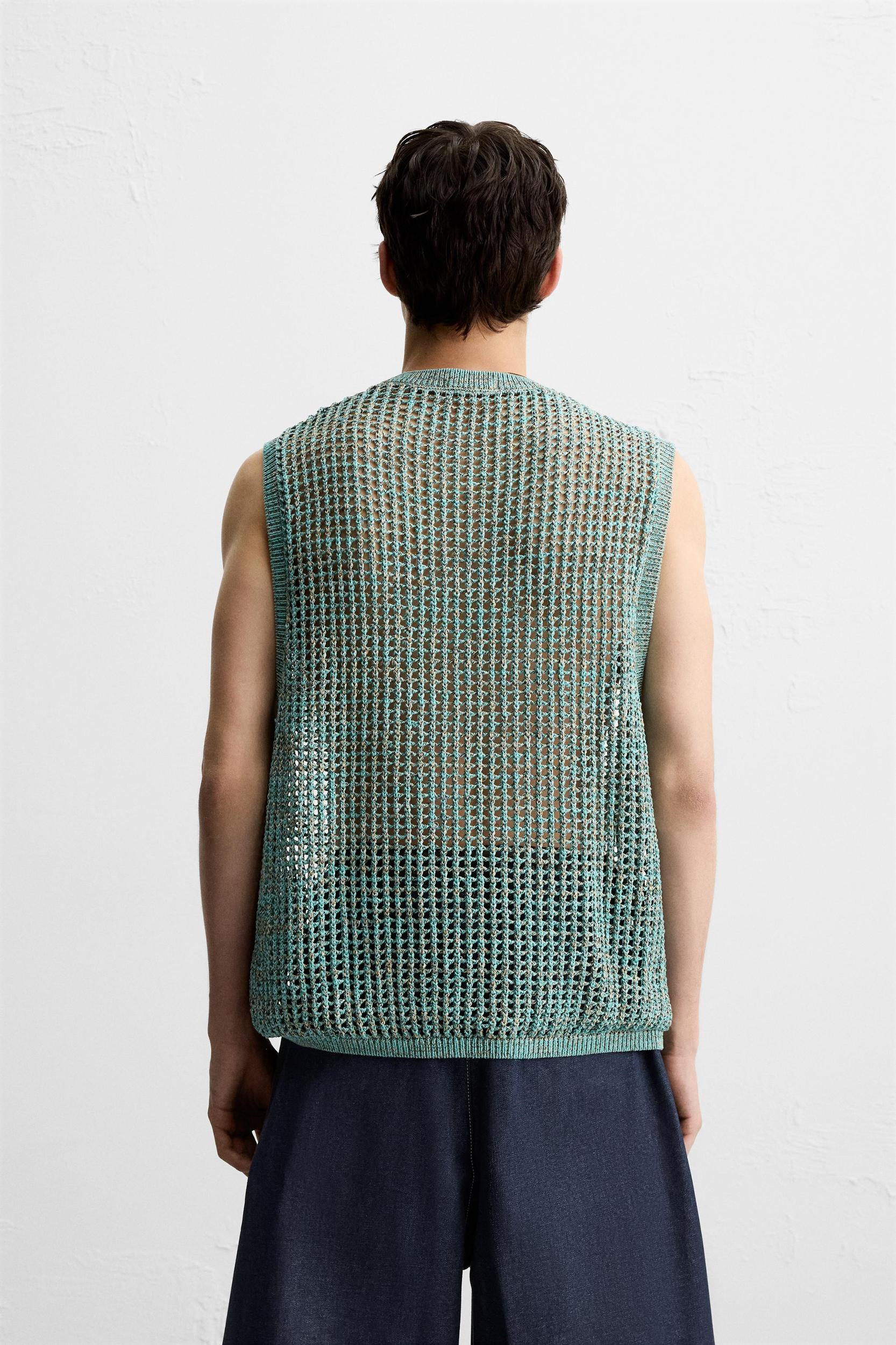 LACE KNIT VEST Product Image
