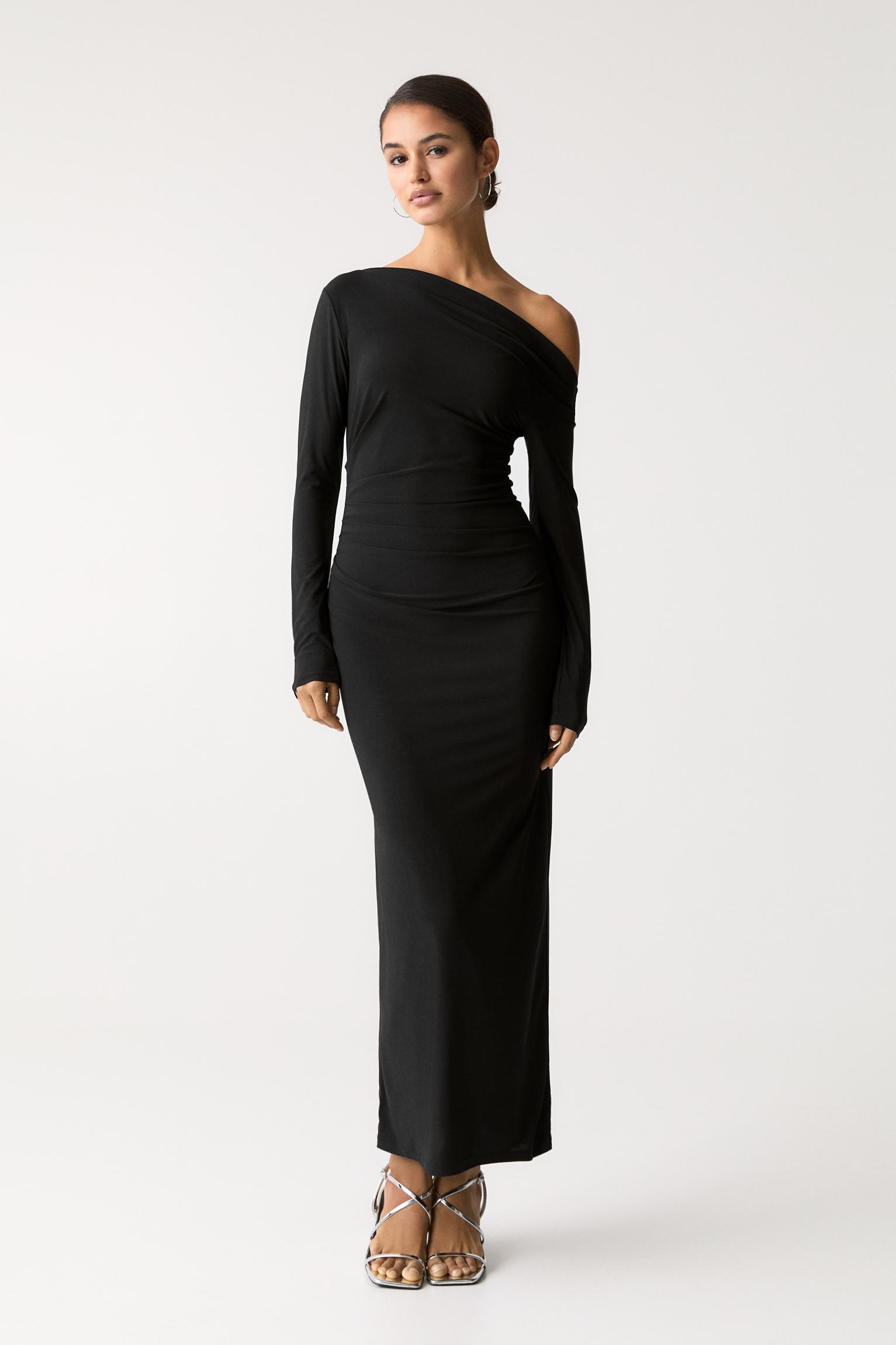Asymmetric midi dress Product Image