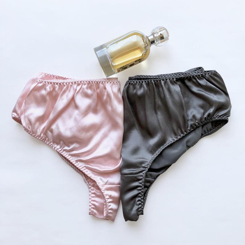 Set of 9 Pure Mulberry Silk Bikini Panties | Mid Waist | 22 Momme | Float Collection Product Image