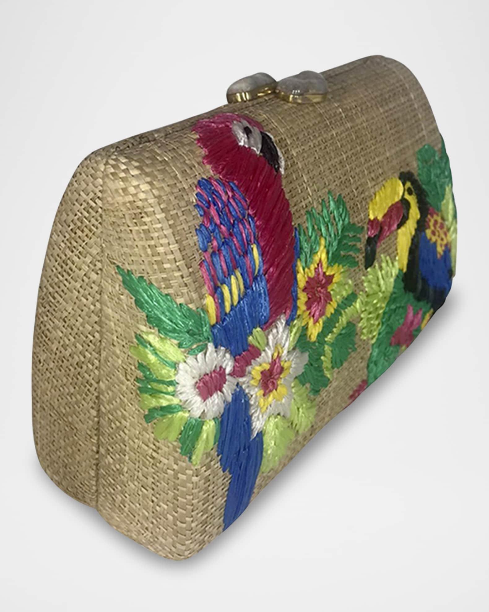 Candice Tropical Straw Shoulder Bag Product Image
